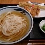 熟成うどん なかや - とりちく天ひやかけうどん＠熟成うどんなかや（2013年8月7日）