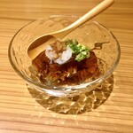 手打ちそば やっ古 - 河豚の煮凝り