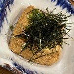 焼鳥・旬肴 泉房 - 外がカリカリの厚揚げ豆腐、ハマります