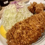 とんかつ檍 蒲田本店 - ミックスかつ定食はロースかつ、ヒレカツ一個付き