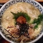 熟成うどん なかや - 梅と玉子のあんかけうどん＠熟成うどんなかや（2013年12月2日）