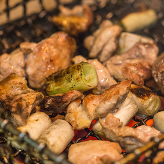 Proud local chicken grilled over high-grade charcoal