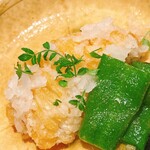 礒田 - 気仙沼産の虎魚の揚げ出汁です