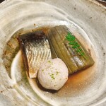 礒田 - 鰊と茄子、里芋の炊き合わせ