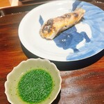 礒田 - 和粥の塩焼きには、やはり蓼酢