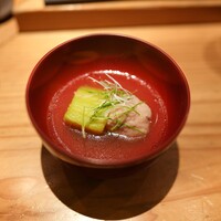 とり茶太郎 - かものお団子と青ナスのお椀