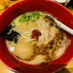 麺屋台 我馬 - 赤うま味玉のせ