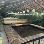 奥貴船 兵衛 - 奥に見える席で一服、朝食。