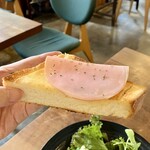 フジヤコーヒーsupports by横森珈琲 - モーニングハムトースト700円