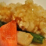 お宿　のし湯 - 甘鯛、エリンギ、パプリカ、アスパラ