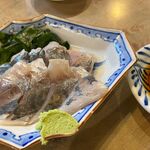 さか本 そば店 - 2024年11月鯵の酢〆だったか