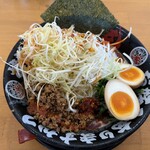辻田家 - 冷やし担々麺1200円に白ネギと味玉各140円トッピング