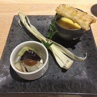 現代里山料理 ZEN HOUSE - とうもろこしすり流し・賀茂茄子田楽