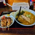 浜勝やきとり店 - ミニやきとり丼味噌カレーセット
