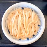 手打うどん 長谷沼 - 釜玉。並盛りです。