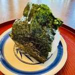 道の駅 千枚田ポケットパーク - 『おにぎり(岩のり)』
280円