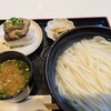 釜揚げうどん うさぎ屋 - 料理写真:釜揚げうどん並＋肉おにぎり
