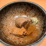 すしやのたい悟 - 鮟肝奈良漬さんでーす。③