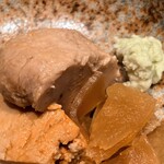 すしやのたい悟 - 鮟肝奈良漬さんでーす。④