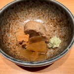 すしやのたい悟 - 鮟肝奈良漬さんでーす。①