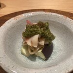 啝心 DAIA - 水茄子と北寄貝