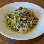 リストランテ ダ ケイ - 料理写真:ズッキーニとえびのジェノベーゼ♪