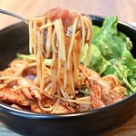 pasta家 - 漁師風トマトソース＋ルッコラ