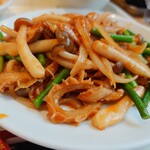 中華料理福臨門 - 牛もつ辛子炒め850円