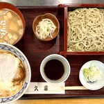 久霧 - ・Aセット（かつ丼とせいろ蕎麦／うどん）…蕎麦：夫