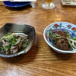 翠翔 - 塩レバーと鶏チャンジャ