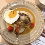手作りハンバーグ卵 - ハンバーグ（おろしポン酢）