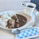 すずらん - 料理写真:ビーフカレー＆コーヒー　¥1100＆300