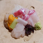 六雁 - 鯛　炙り帆立