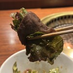 韓流 安歡 - 上タン塩 サラダとともに