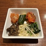 韓流 安歡 - キムチ・ナムル盛りあわせ