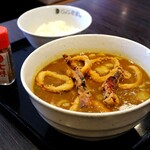 CoCo壱番屋 - カレーうどん小盛＋ハーフイカ