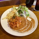 カフェ マチルダ - チリビーンズパンケーキ