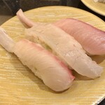 回し寿司 活 活美登利 - 鮮魚３カン407円