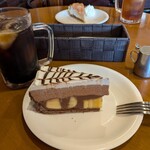 ヴァンカム - バナナチョコタルトとアイスコーヒー