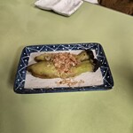 鯉とうなぎのまるます家 - 焼きナス（冷やし）