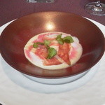 RISTORANTE OZIO - さつま芋と生ハムのスープ