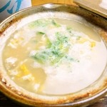 先斗町 炭楽屋とりうめ - 鶏スープ雑炊