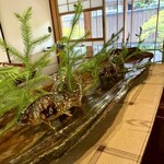 比良山荘 - 川の天然鮎