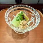 比良山荘 - 鯉子 伏見唐辛子と冬瓜 丸茄子