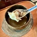 比良山荘 - 熊とすっぽんのスープ