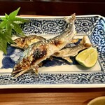 比良山荘 - 川の天然鮎