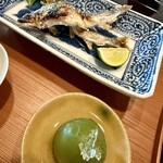 比良山荘 - 川の天然鮎　青梅