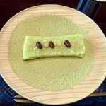 比良山荘 - 枝豆の葛餅 ウグイス粉