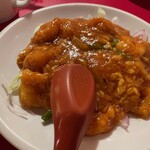 南海飯店 - エビと玉子のチリソース