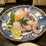 徳島魚一番　新 - 良いトコ盛り合わせ(イサキ。コチ。鯛)